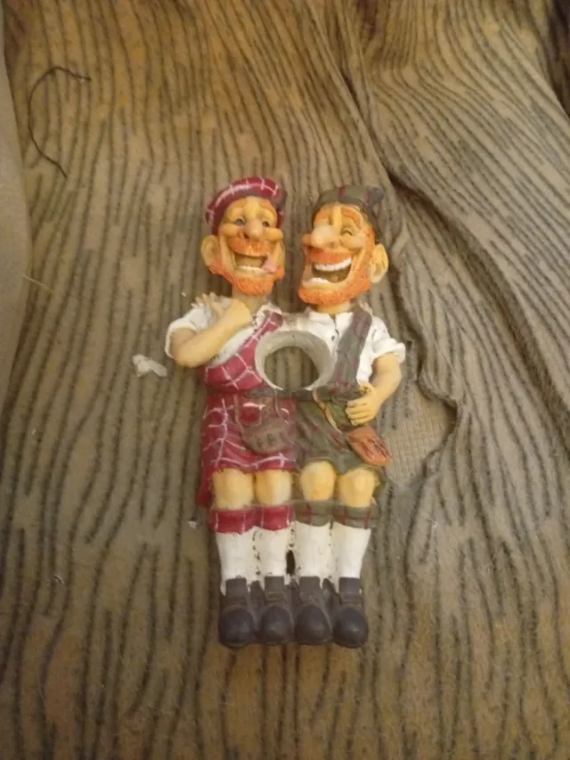 Figura decorativa de dos escoceses