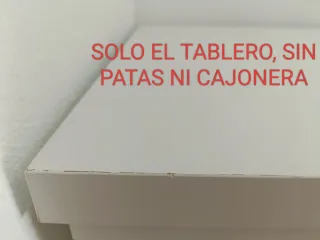 Tablero mesa LINNMON blanco sin patas ni cajonera