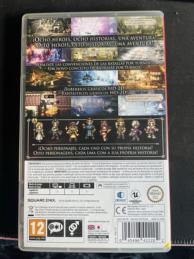 Octopath Traveler Nintendo Switch RPG