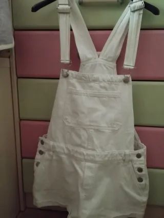 Peto corto vaquero Green Coast blanco