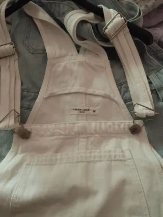 Peto corto vaquero Green Coast blanco