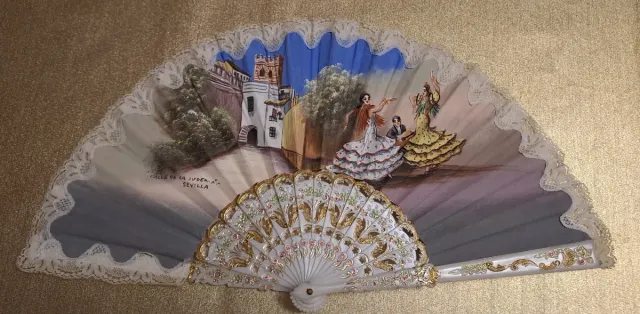 Abanico Flamenco Pintado Sevilla