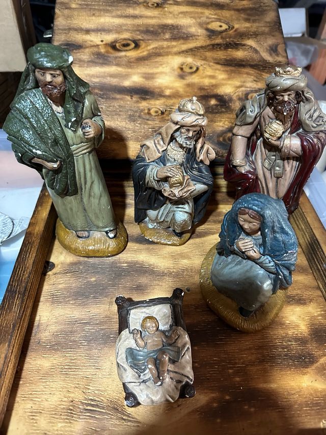 Belén Navidad Figuras Reyes Magos Niño Jesús