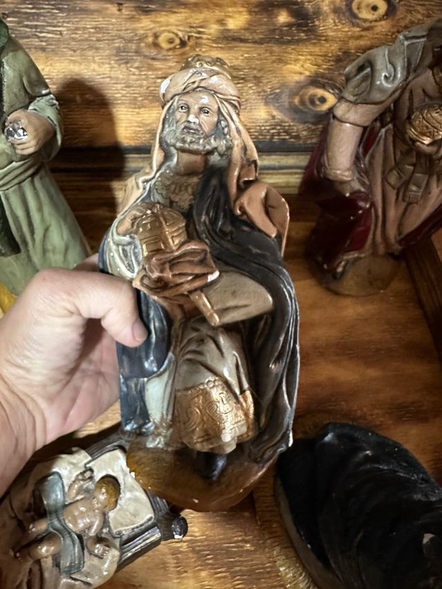 Belén Navidad Figuras Reyes Magos Niño Jesús