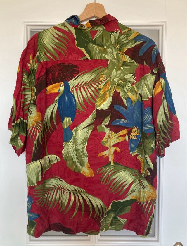 Camisa Hawaiana Relax Wear Multicolor Talla XL