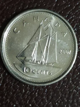 Lotto 2 Monete Canadesi da 10 Centesimi