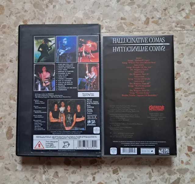 2 VHS KREATOR - Extreme Aggression Tour