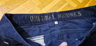 Pantaloni in velluto blu