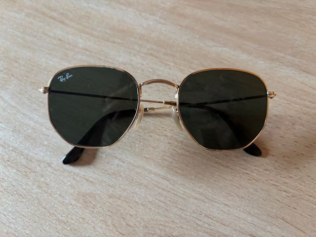 Gafas Ray-Ban Hexagonal Metal Doradas Negras