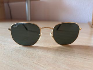 Gafas Ray-Ban Hexagonal Metal Doradas Negras