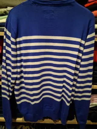 Jersey hombre rayas azul y blanco de El Corte Ingl