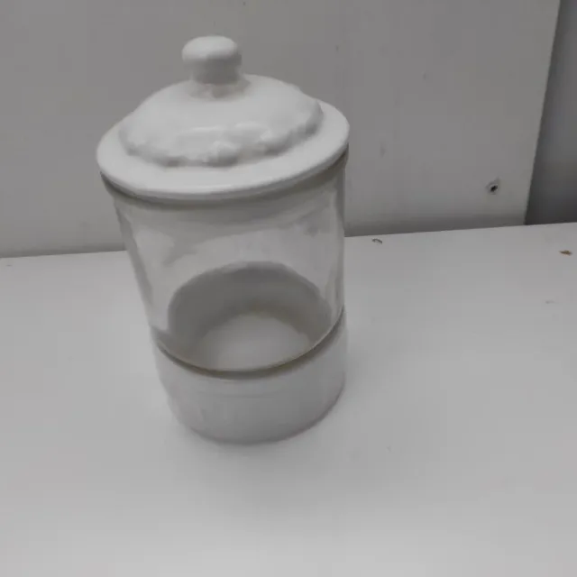 Recipiente té vidrio y porcelana