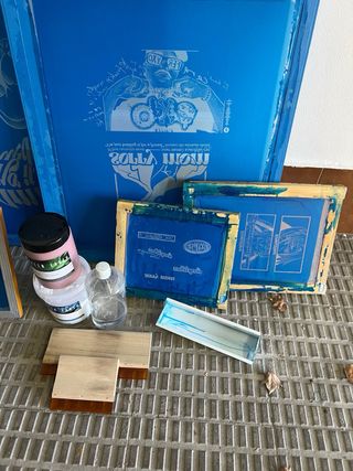 Kit Serigrafía con tintas para textil accesorios