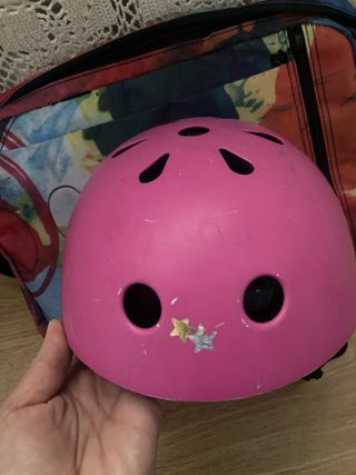 Casco patines Roces rosa talla S