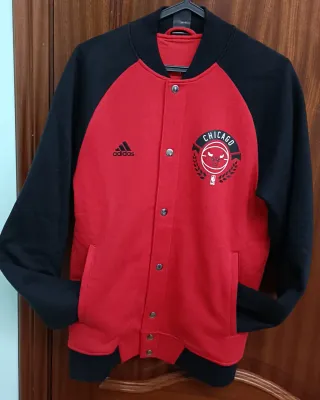 Chaqueta Adidas NBA Chicago Bulls Roja/Negra