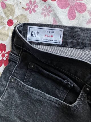 Pantalón vaquero GAP slim azul T.30/32