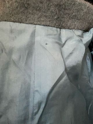 Cappotto lungo vintage blu verdognolo