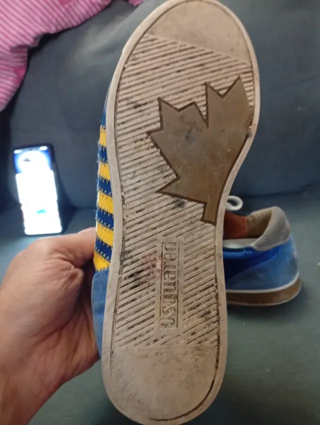 Zapatillas Dsquared2 Azul y Amarillo