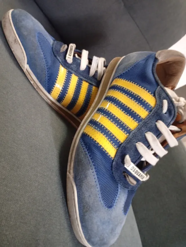 Zapatillas Dsquared2 Azul y Amarillo