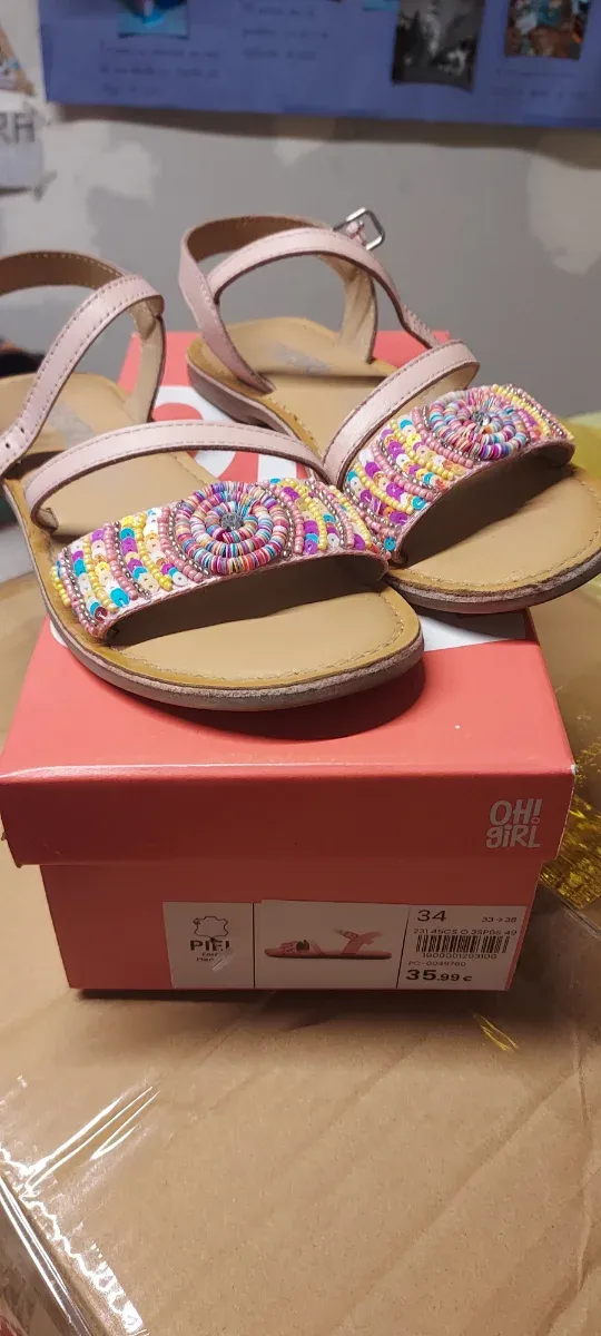 Sandalias niña marca OH GIRL! NUMERO 34
