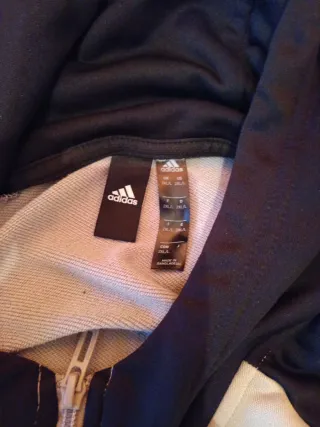 Sudadera Adidas con capucha y cremallera Talla 3XL