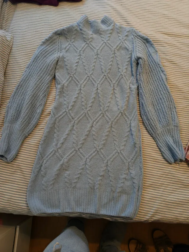 Vestido de invierno azul