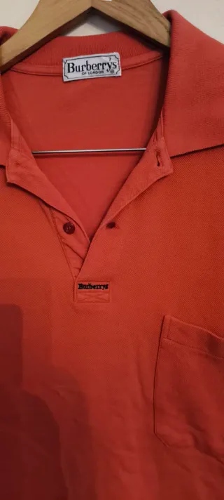 Polo Burberry's Naranja Talla Xxl