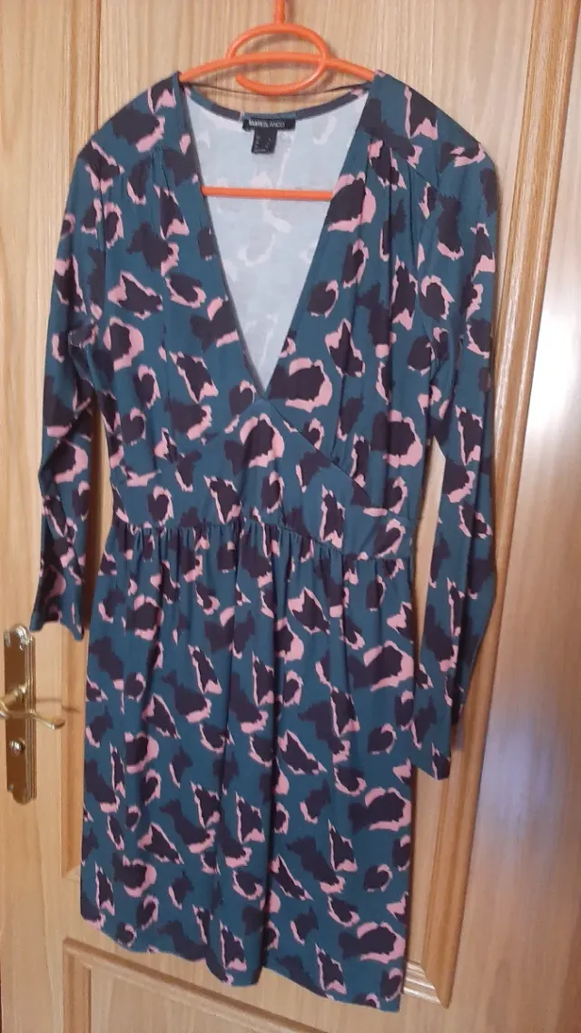 Vestido estampado mini talla M