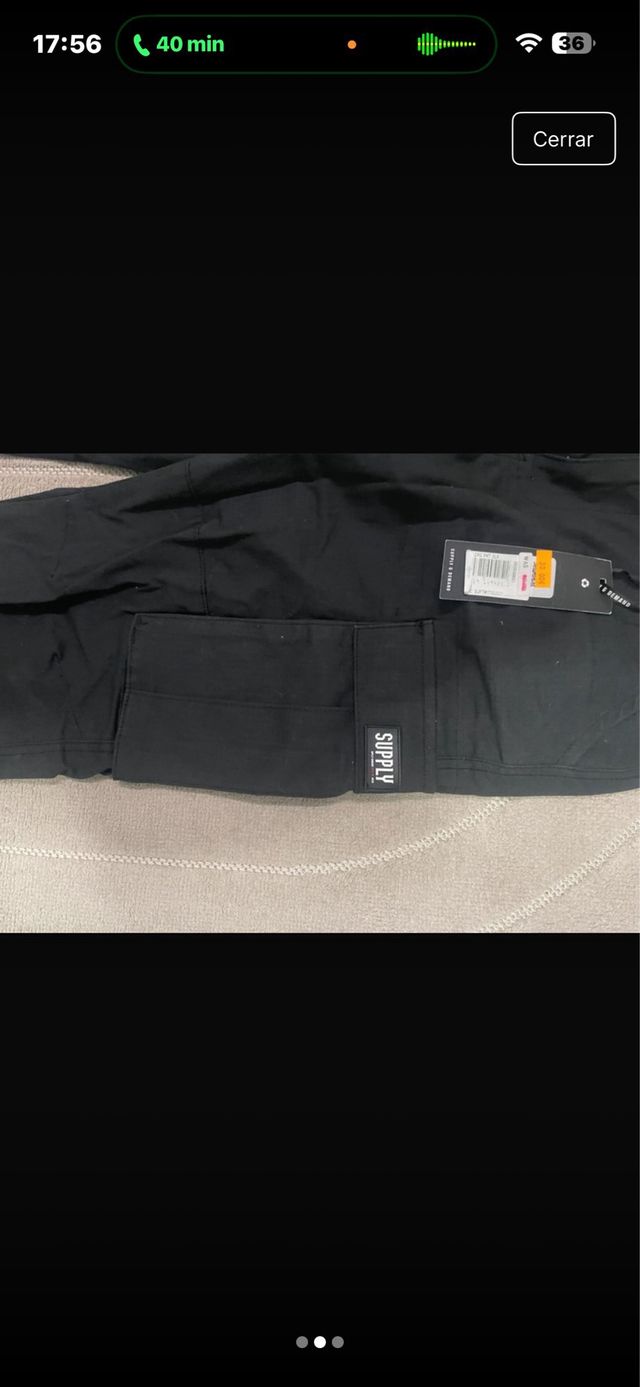 Pantalón cargo Supply & Demand negro