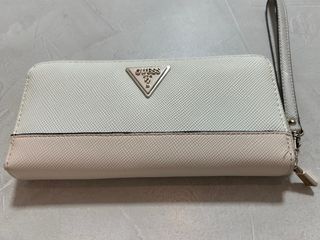 Cartera Guess Beige y Blanca