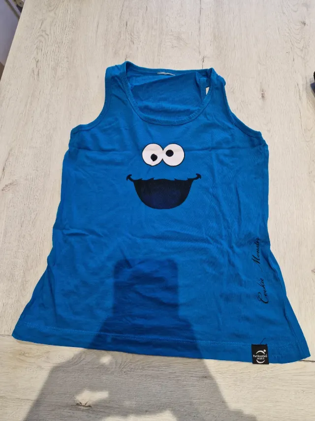 Camiseta tirantes niña Cookie Monster. Original.
