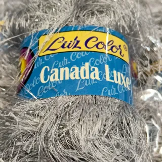 Lote 20 ovillos Canadá poliéster gris 50g