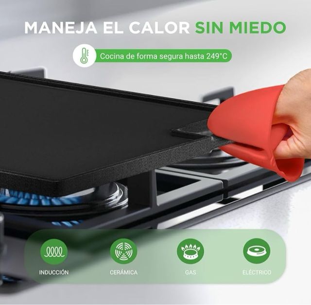 Placa Hierro Fundido Reversible Nutrichef