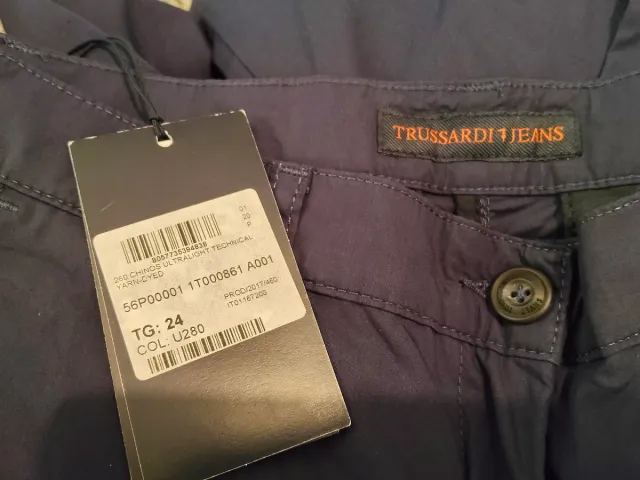 Trussardi Jeans Chinos Ultralight Technical TG 24