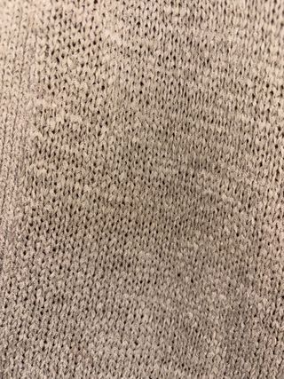 Chaqueta punto fluida beige talla única