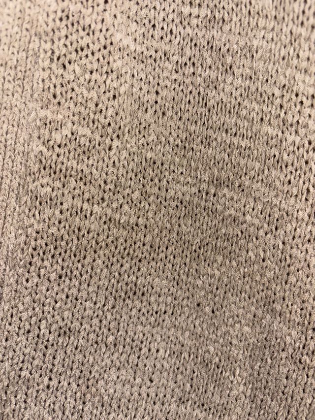 Chaqueta punto fluida beige talla única