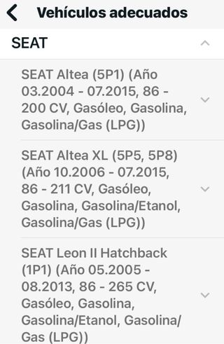 Copela amortiguador para vehículos Seat-Audi-Vw-Sk