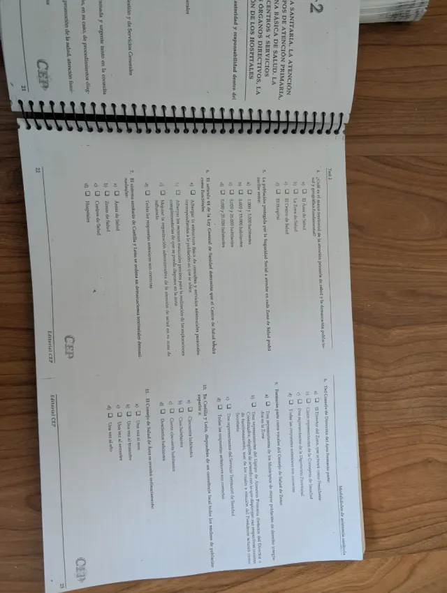 Temario  y test Ayudante Cocina.