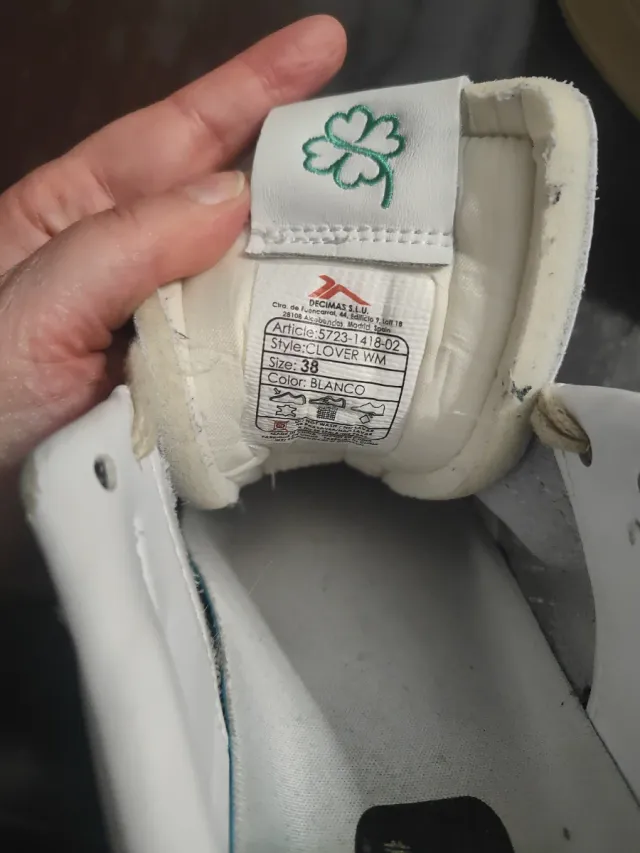 Zapatillas Tenth Clover WM Talla 38 Blancas