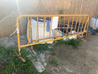 valla peatonal para obra