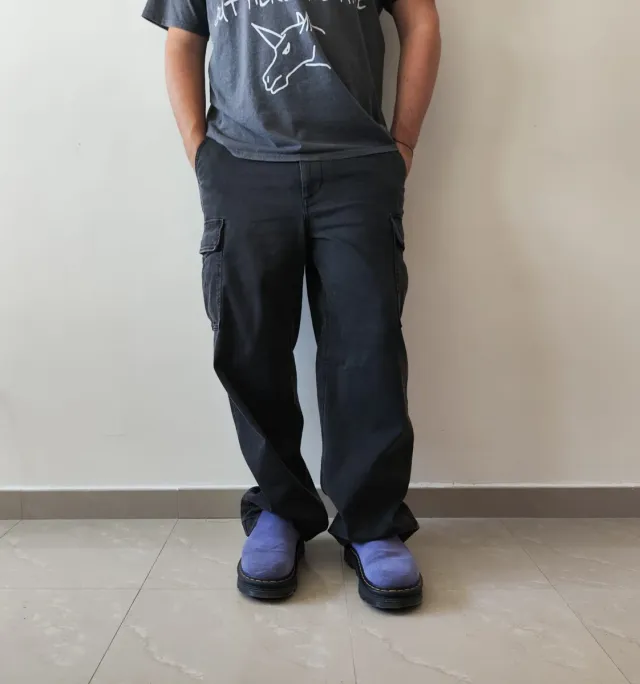 Pantaloncini cargo Uniqlo neri