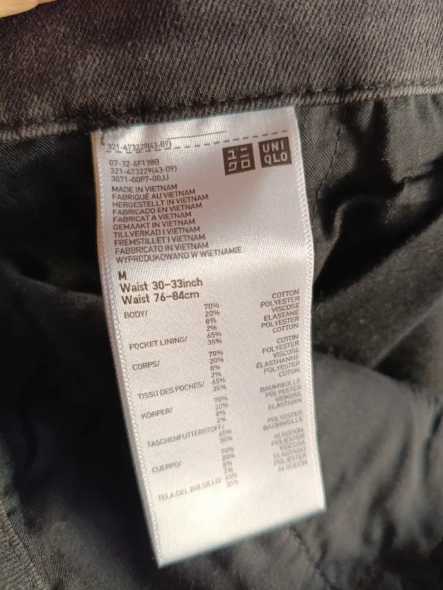 Pantaloncini cargo Uniqlo neri