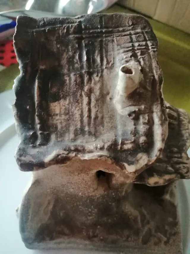 Casita de adorno vintage piedra terracota