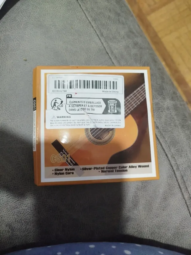 Juego Cuerdas Guitarra Clásica CG01, cuerdas indiv