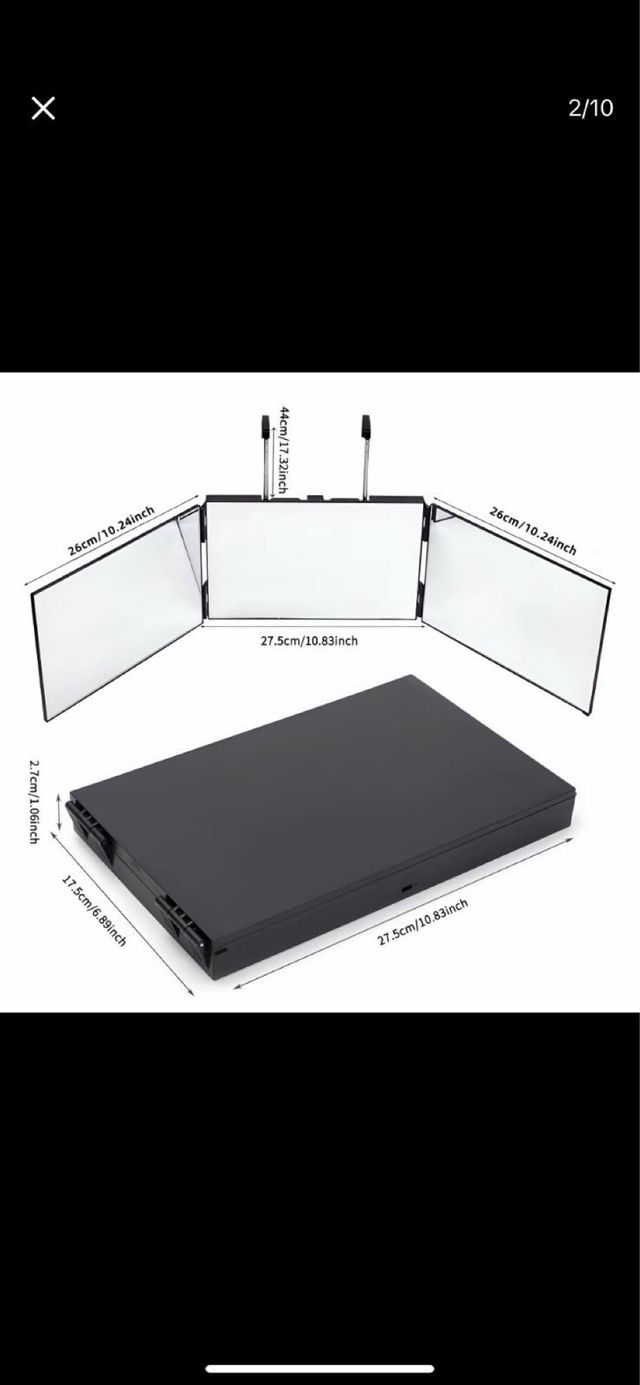 Espejo 360 para corte de pelo ajustable