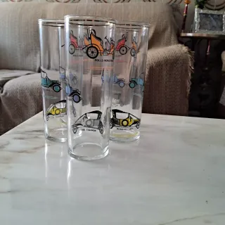 Vasos Vintage Coches Antiguos Set 3