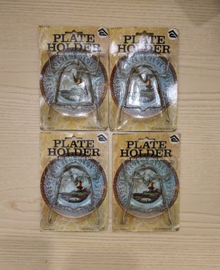 Plate Holder Porta Piatti in Ottone - Set 4 Pezzi