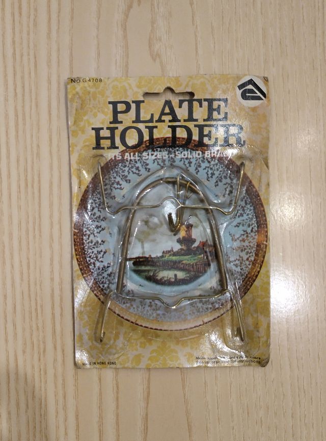 Plate Holder Porta Piatti in Ottone - Set 4 Pezzi