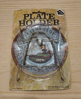 Plate Holder Porta Piatti in Ottone - Set 4 Pezzi