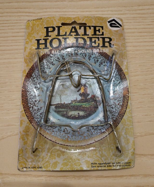 Plate Holder Porta Piatti in Ottone - Set 4 Pezzi